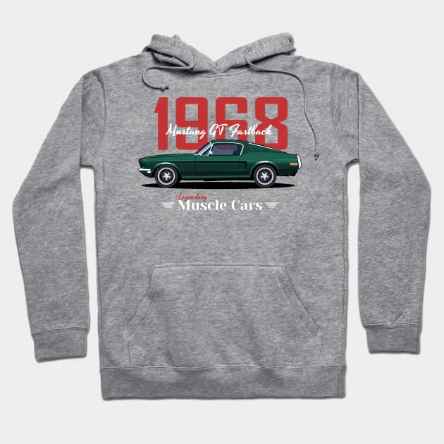 GT Fastback 1968 Legendary Hoodie by masjestudio